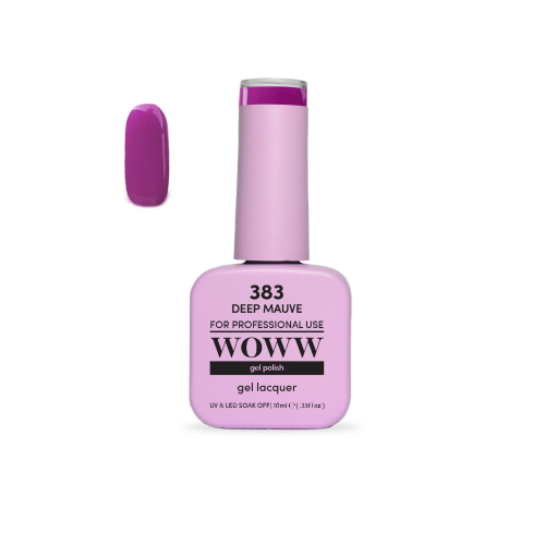 Ημιμόνιμο Βερνίκι New Woww Cosmetics 10ml Deep Mauve - 383